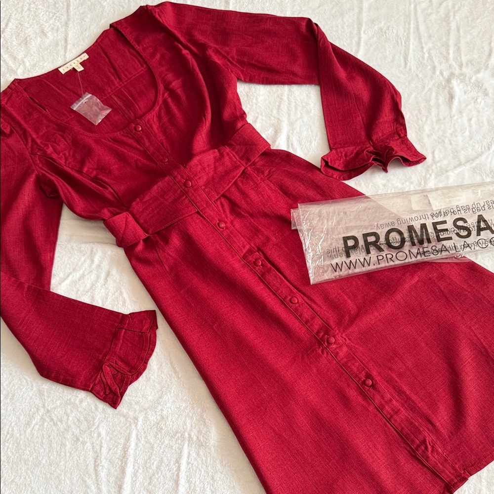 Promesa Elegant burgundy Dress 🆕